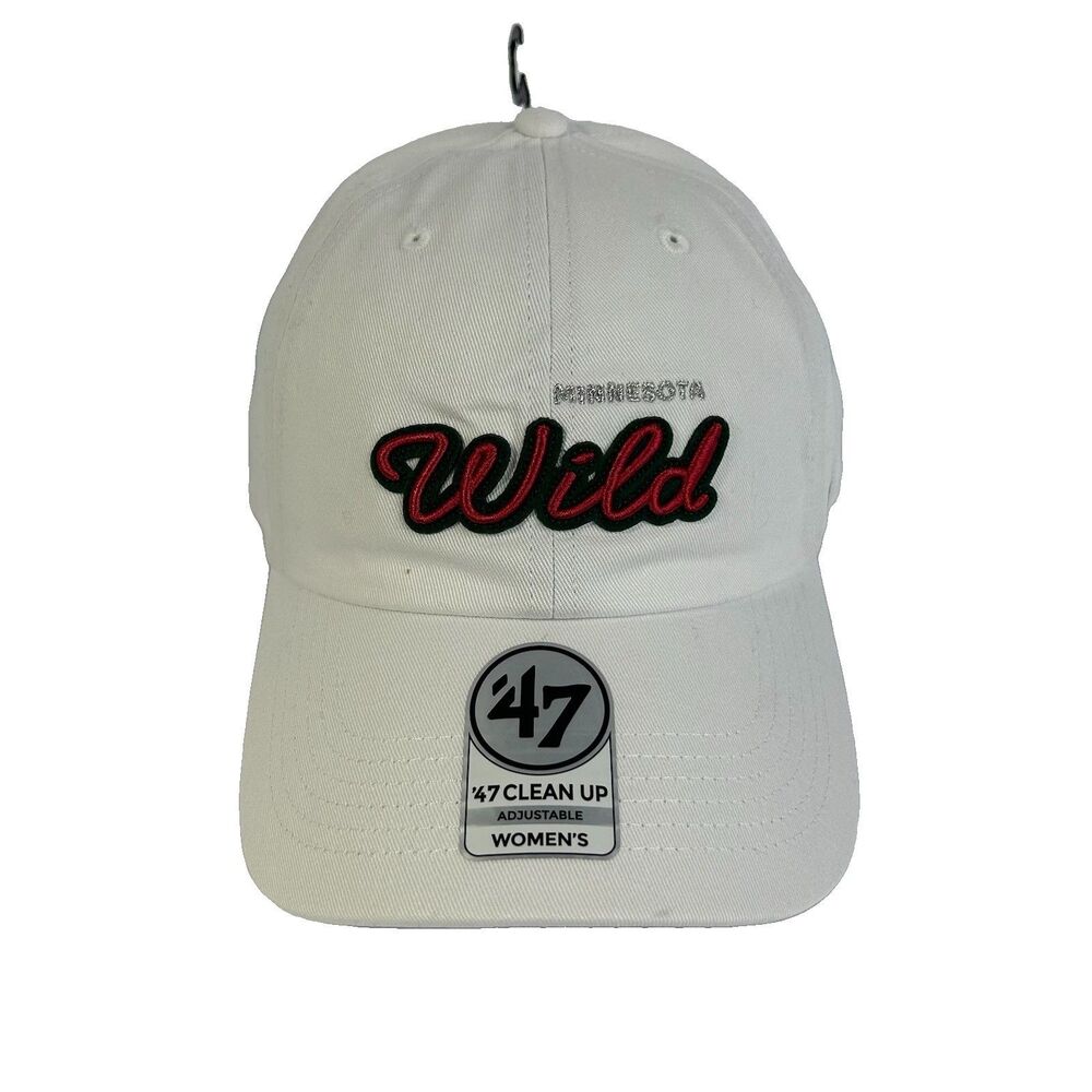 Minnesota Wild '47 Brand Women's Trendy Script Clean Up Relaxed-Fit Hat Cap NEW